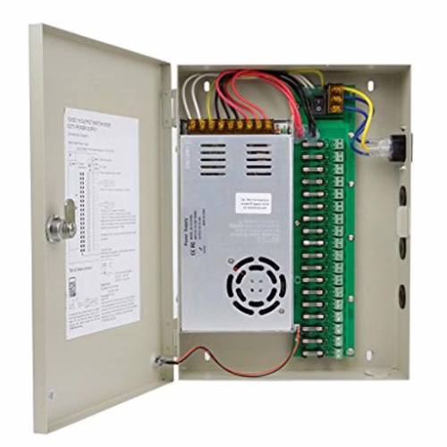 Fuente Centralizada 12V 20 Am 18 Salidas Caja Azul