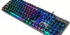 Teclado USB RGB Crystal K620 Jaltech – Retroiluminado, 104 Teclas Suaves, Panel de Cristal
