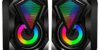Parlantes USB RGB Jaltech para PC x2 – 6W, Bajo Reforzado, Luz LED, Control de Volumen