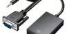 Convertidor VGA a HDMI con Audio 3.5mm – Full HD 1080p