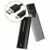 Caja para SSD M.2 a USB Tipo C 3.1 – Hasta 5 Gbps, sin herramientas, Plug & Play