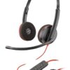 Auriculares USB Plantronics Blackwire 3220 – Sonido Estéreo y Micrófono con Cancelación de Ruido