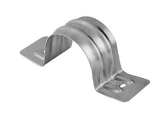 Grapa metálica para conduit 1/2" – Fijación segura para tubería EMT, IMC, PVC