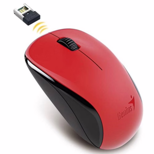 Mouse Inalambrico Genius Nx-8006S Negro Y Rojo