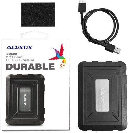Caja Disco Externo Antigolpes Adata Ed600