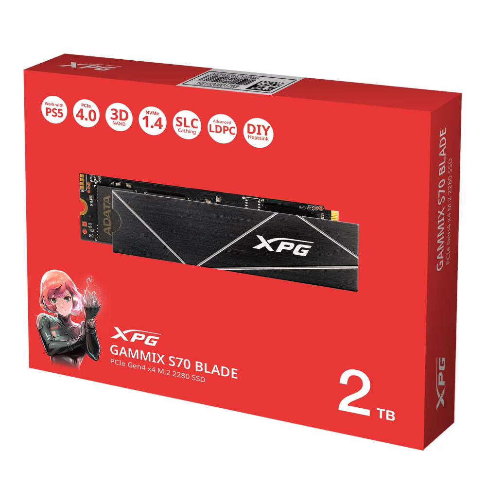 Unidad SSD  M.2 Pci Nvme XPG S70 Blade 2TB Gen 4x4