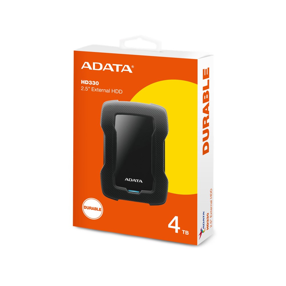 Disco Externo Adata HD330 Antigolpes 4TB USB 3.2 Negro