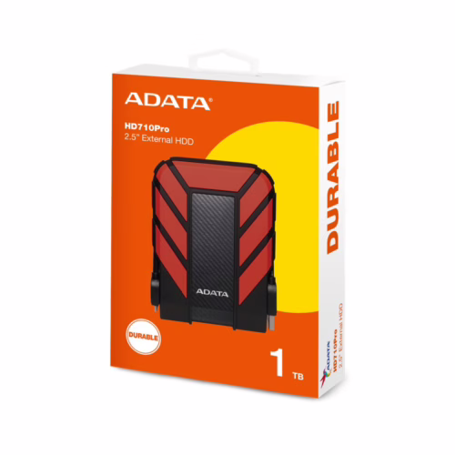 Disco Externo Adata HD710 P Antigolpes 1TB USB 3.2 Rojo