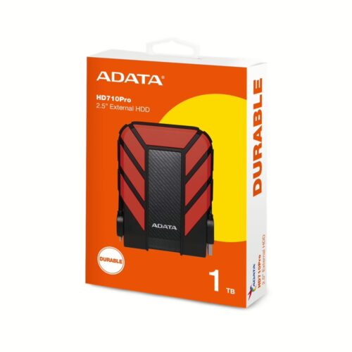 Disco Externo Adata HD710 P Antigolpes 1TB USB 3.2 Rojo