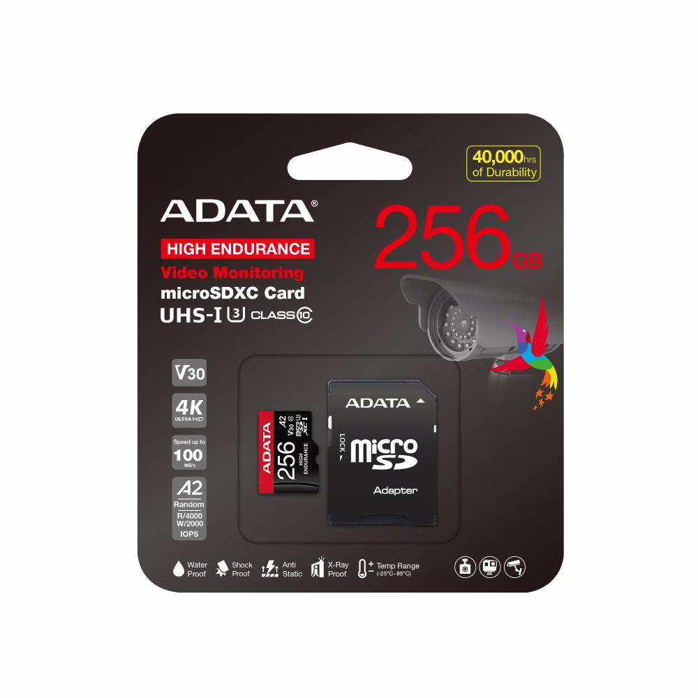 Memoria Microsd Adata A2-V30 256GB Video vigilancia