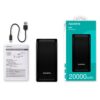 Power Bank ADATA C20 20.000 mAh Negro Carga Rápida Compacto