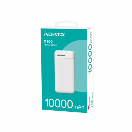 Power bank Adata C100 10,000mAh tipo C Blanca