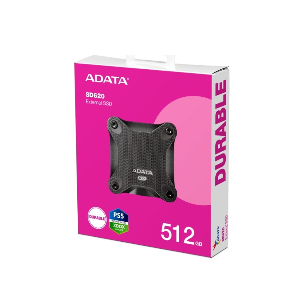 Unidad SSD externo Adata SD620 512GB USB 3.2 Negro
