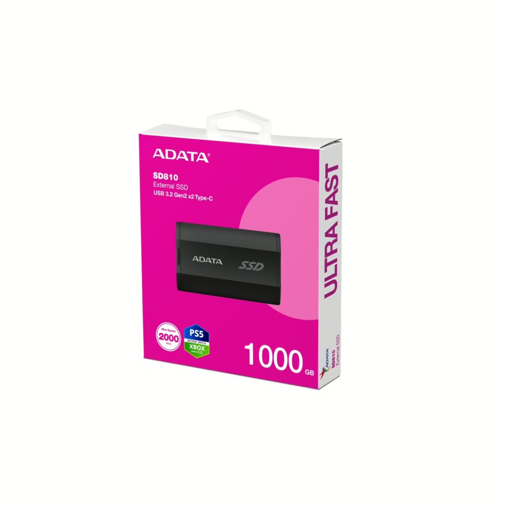 Unidad SSD Externa Adata SD810 1TB USB 3.2 Tipo C