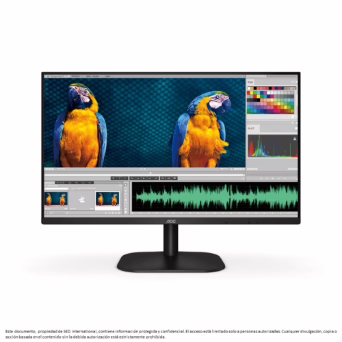 Monitor AOC 23.8" IPS/100Hz/1ms/HDMI/B. Fija/Guaya