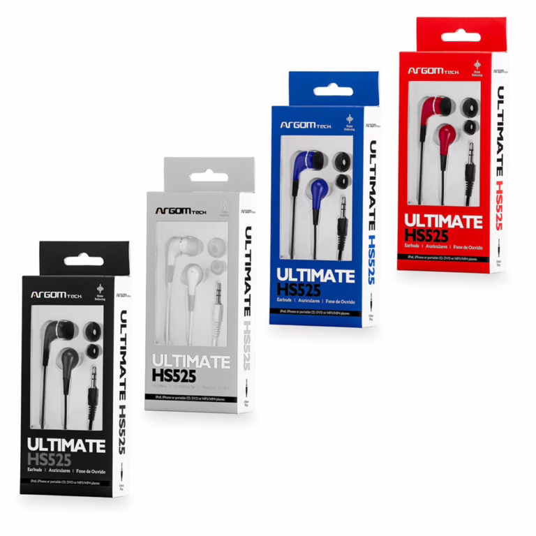 Audífonos Argom Reducción de Ruido Mini Jack 3.5mm 1.2m Cómodos