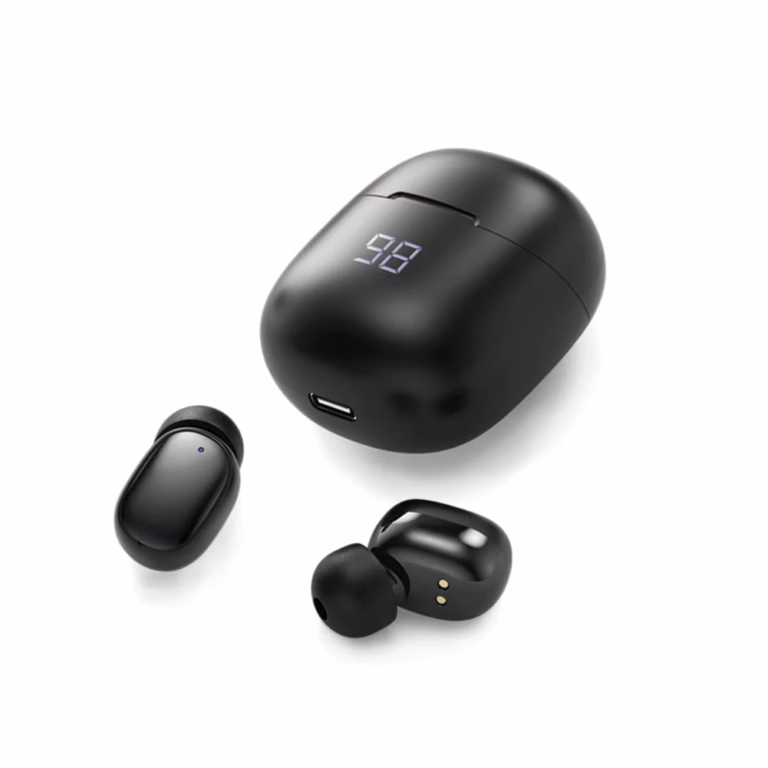 Audífonos Estéreo Argom E66 Inalámbricos Táctiles HD Negro Compactos