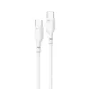 Adaptador Cargador Celular Tipo C 3A 20W con Cable 1M – Blanco