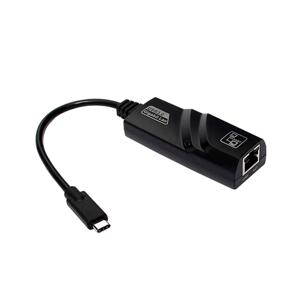 Adaptador USB-C 3.1 a RJ45 Gigabit LAN, 1000 Mbps, compatible universal