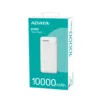 Banco de Energía C100 Adata 10000mAh QC/PD 20W Blanco Compacto