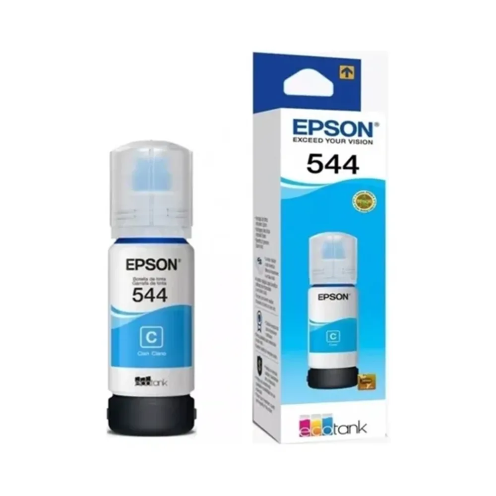 Botella Tinta Cyan Epson T544 L3110 65ml Color Intenso Original