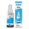 Botella Tinta Cyan Epson T664 L200 Impresiones Nítidas y Duraderas