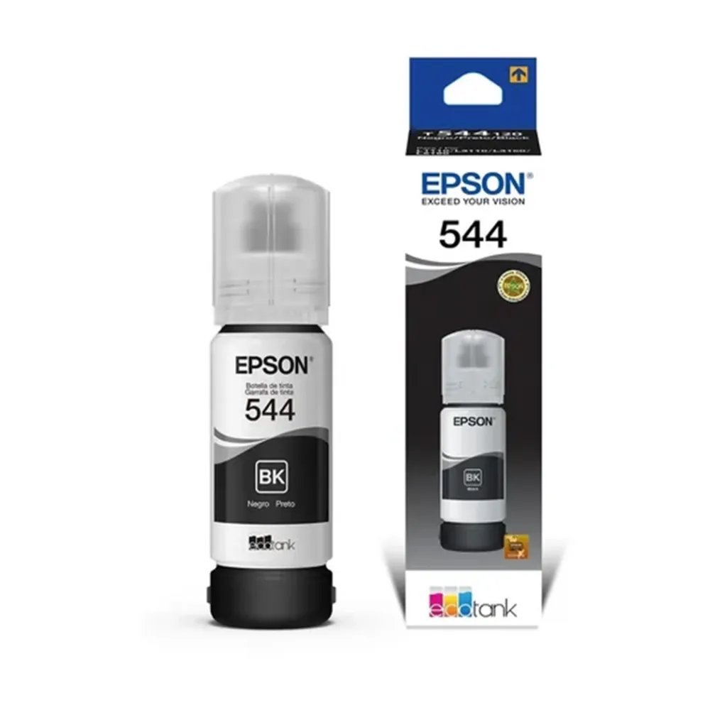 Botella Tinta Negra Epson T544 L3110 65ml Rendimiento Original