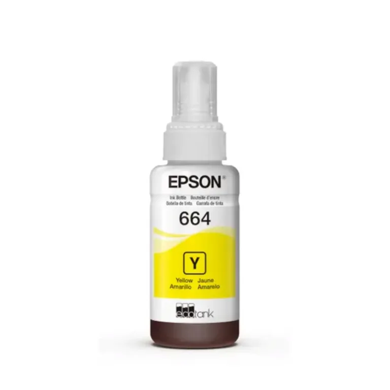 Tinta Amarilla Epson 664 Original 70ml Alto Rendimiento EcoTank