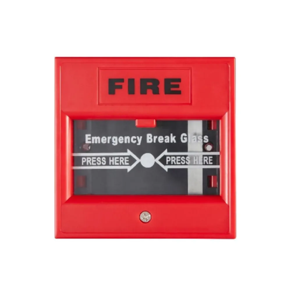 Botón de emergencia Hikvision DS-K7PEB, tipo rompa el vidrio, rojo