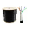 CABLE UTP CAT6 EXTERIOR ENERLINE 305M – 100% Cobre, alta velocidad, resistente al clima