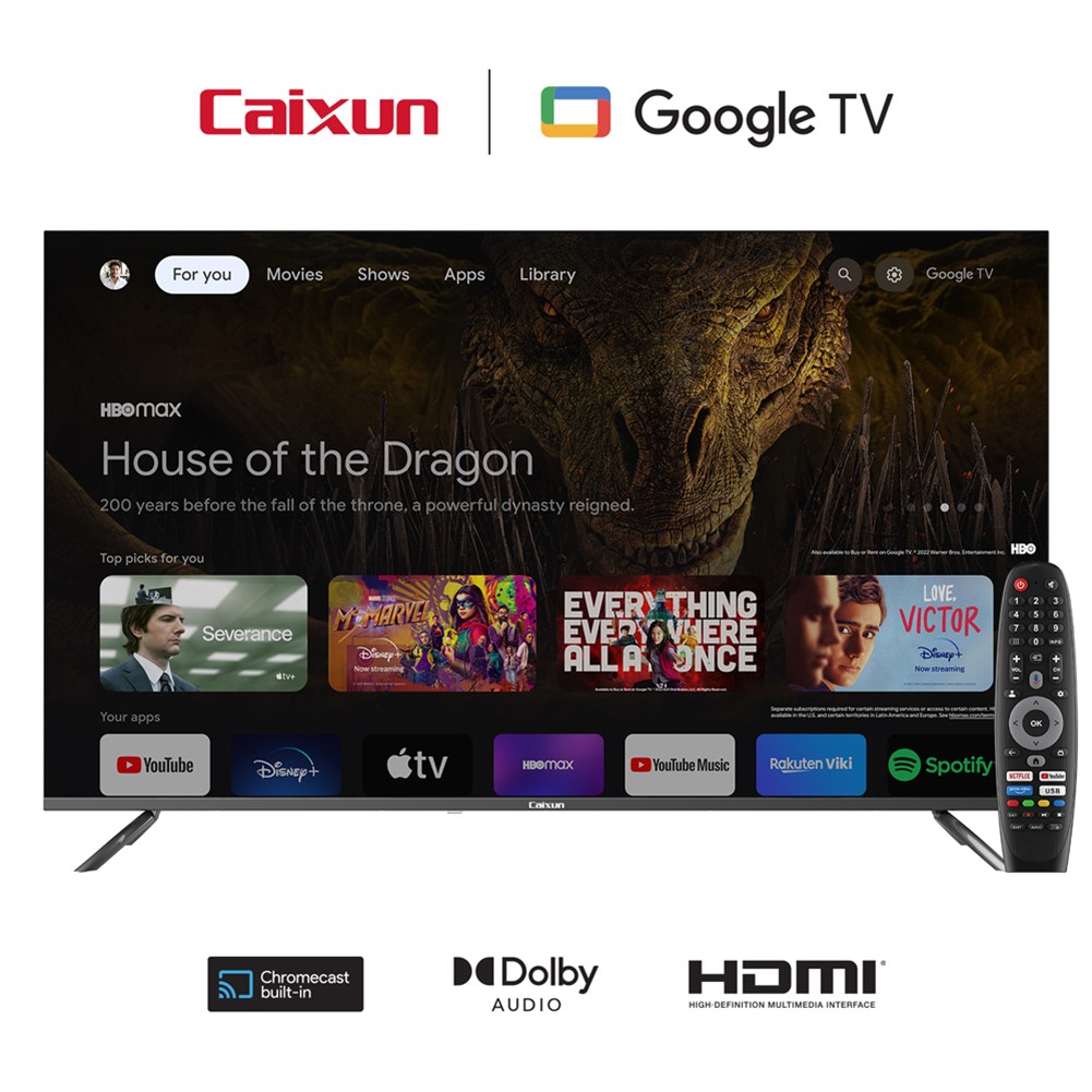 Tv Caixun 55" C55VAUG LED Ultra HD 4k Smart TV