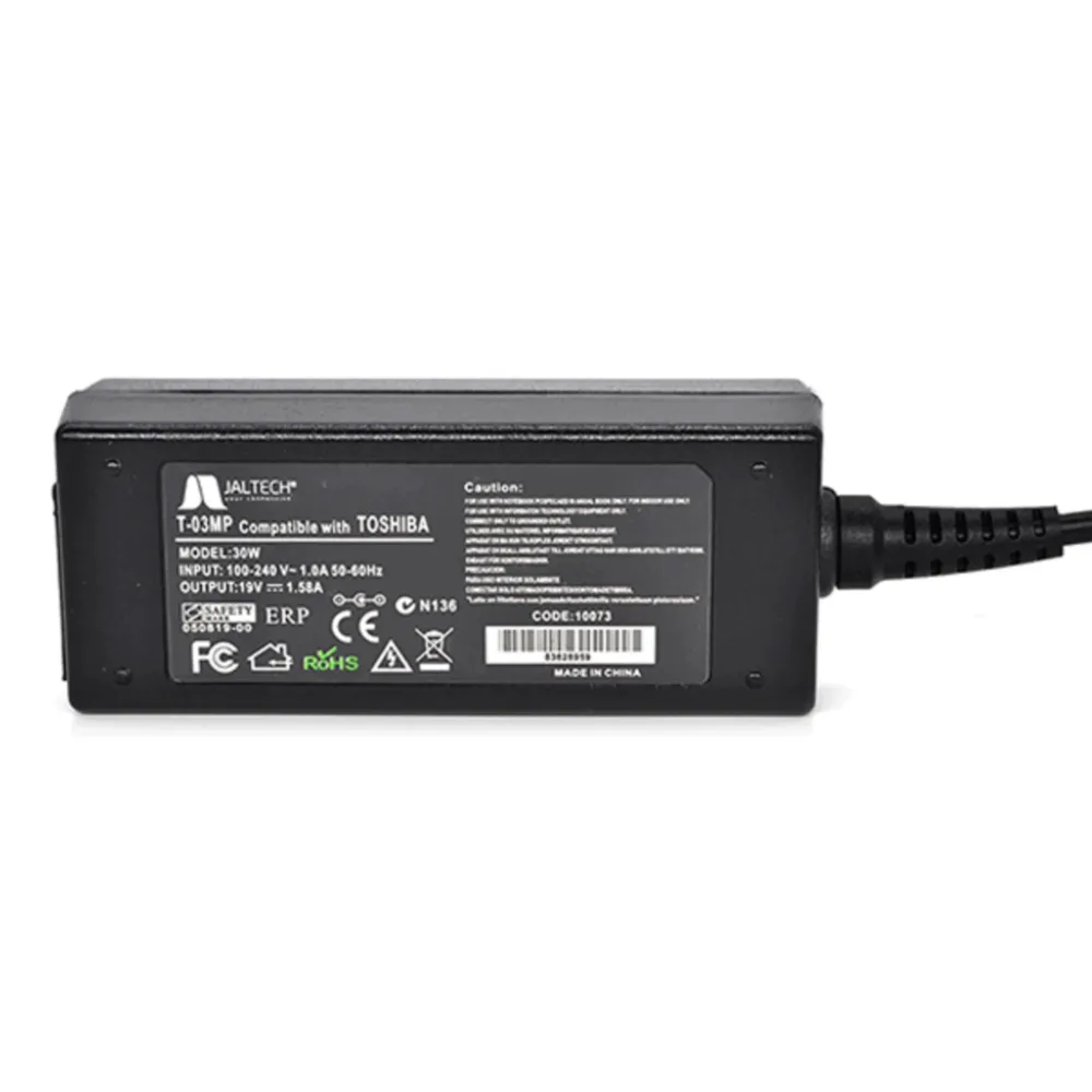 Cargador Premium para Toshiba Mini 19V 1.58A Jaltech