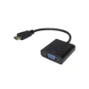 CONVERTIDOR DE HDMI A VGA CON AUDIO – Adaptador compacto, señal HD y salida 3.5 mm