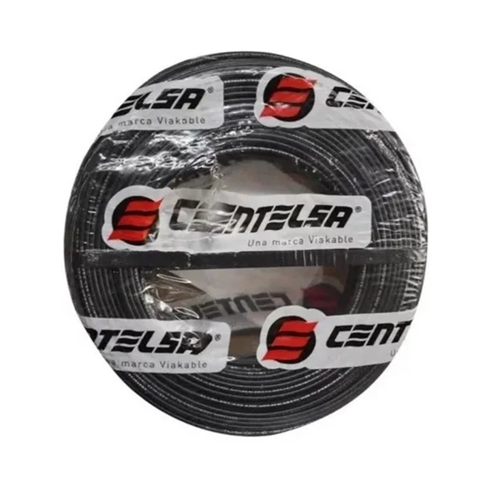 Cable Duplex #18 300V Negro Cent X Metros