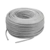 Cable UTP Cat6 Interior 100 m – CCA, Hilo Mensajero, Color Blanco, Ideal para CCTV