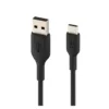 Cable USB-C 2m Belkin Carga Rápida Ultra Resistente Negro