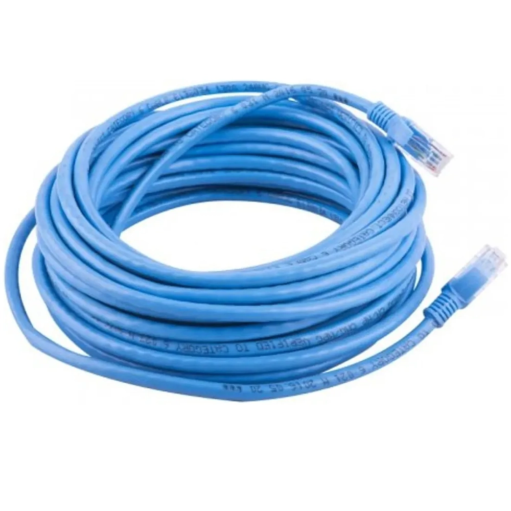 Cable de red Cat6 10 metros con conectores RJ45, revestimiento PVC