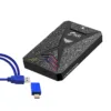 Caja Externa Gamer para Disco Duro 2.5" JHDD-004 RGB Tipo-C y USB 3.0
