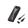 Caja Externa para SSD M.2 NVMe y SATA Gamer JHDD-009 RGB