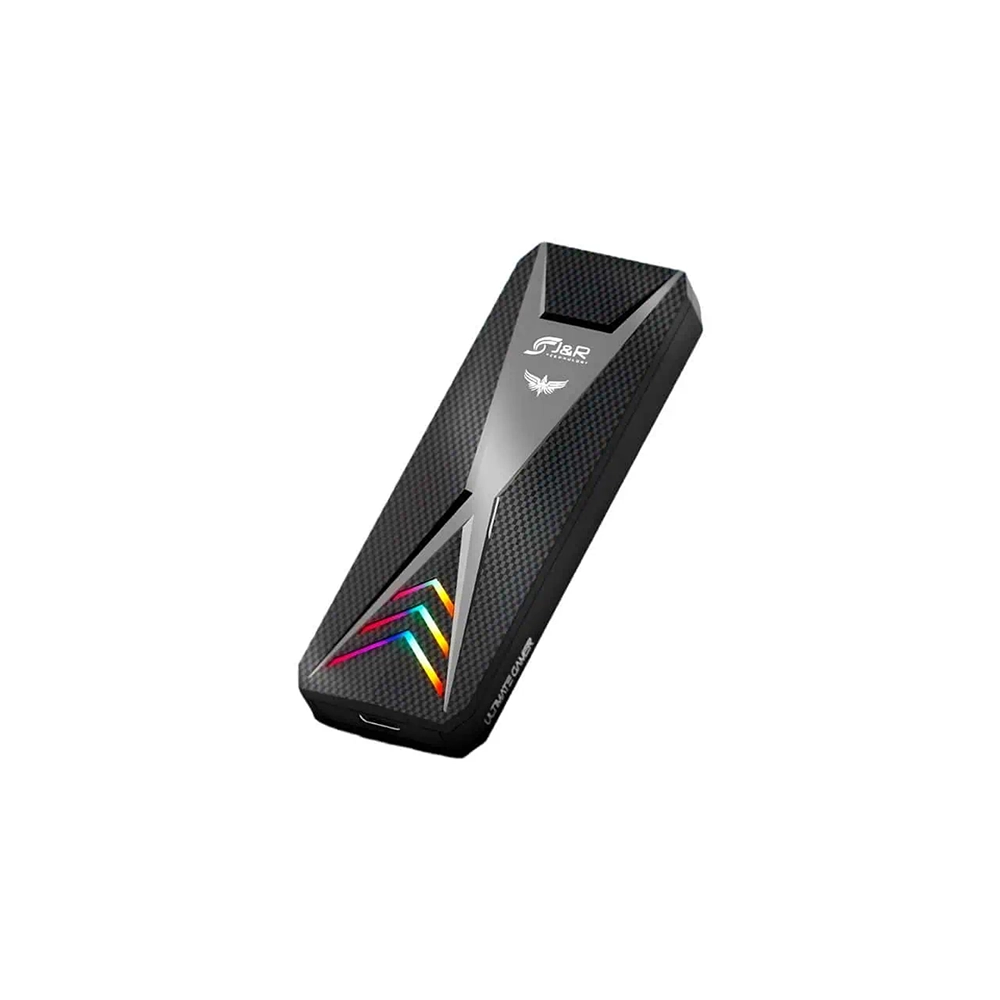 Caja Externa para SSD M.2 NVMe y SATA Gamer JHDD-009 RGB