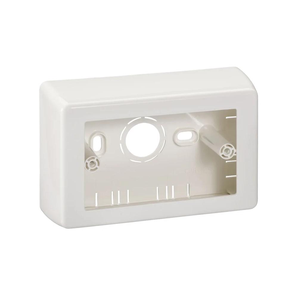 Caja de Superficie Dexson Blanca 40 mm – Montaje Horizontal o Vertical sin Tuerca