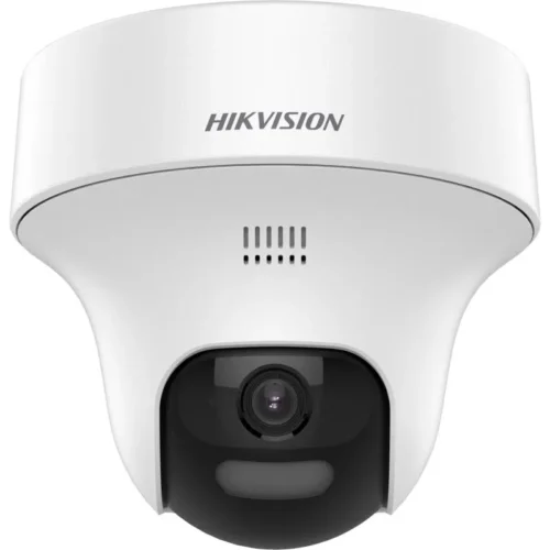Cámara PT Fija 2MP DS-2CE70D0T-PTLXTS – Audio Bidireccional, Sirena y Luz Estroboscópica