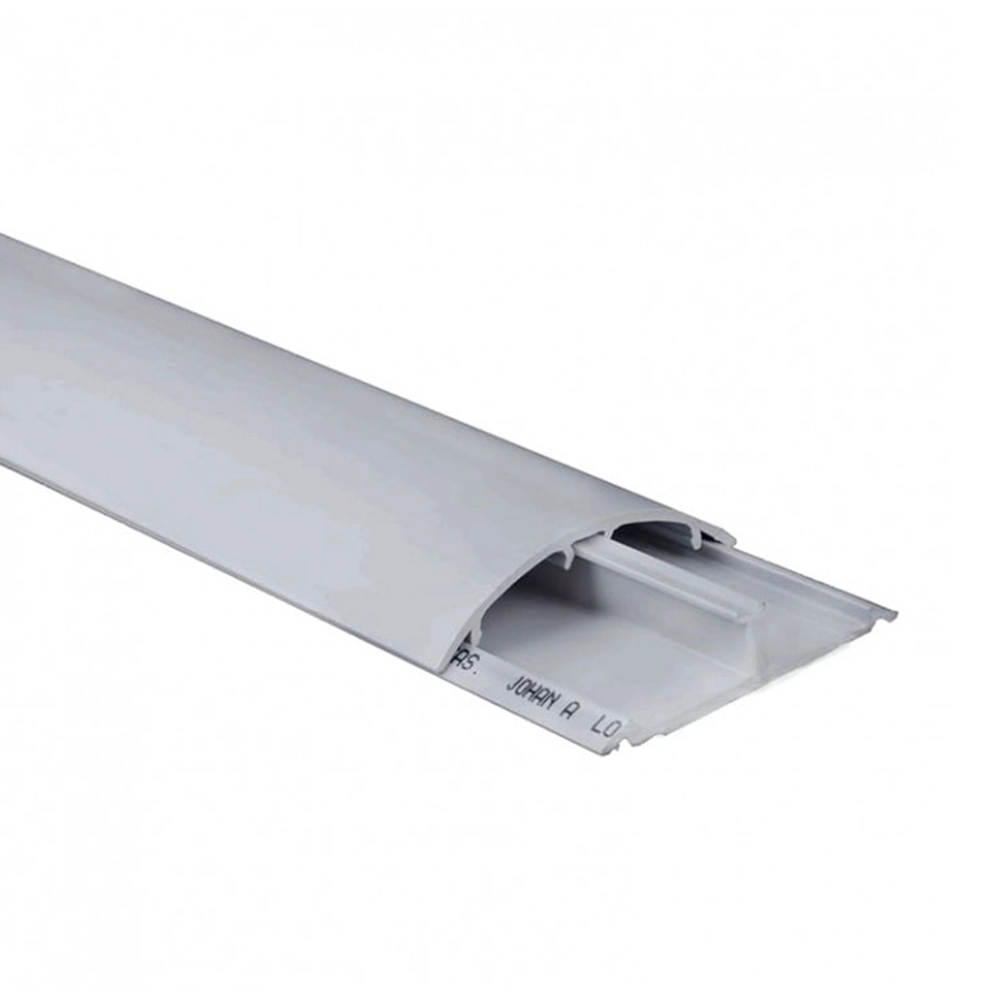 Canaleta Piso Dexson 60x13 mm, 2 m, Gris, PVC con Cierre Hermético