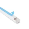 Canaleta lisa Dexson 13x7 mm con adhesivo, PVC blanco, 2 m