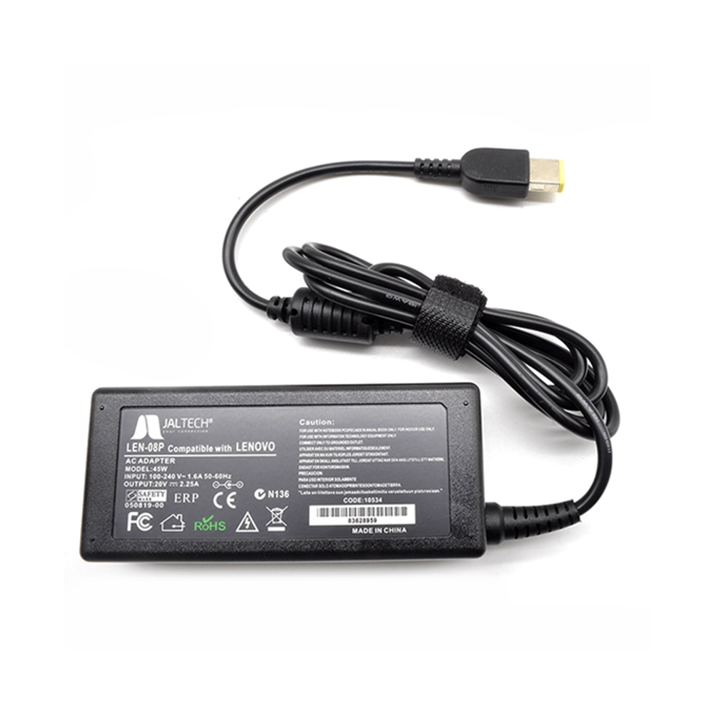 Cargador para Lenovo 20V 2.25A 45W Premium con Punta USB Amarilla 11*4 – Jaltech
