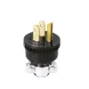 Clavija Encauchetada Macho 15A 250V con Polo a Tierra – Codelca