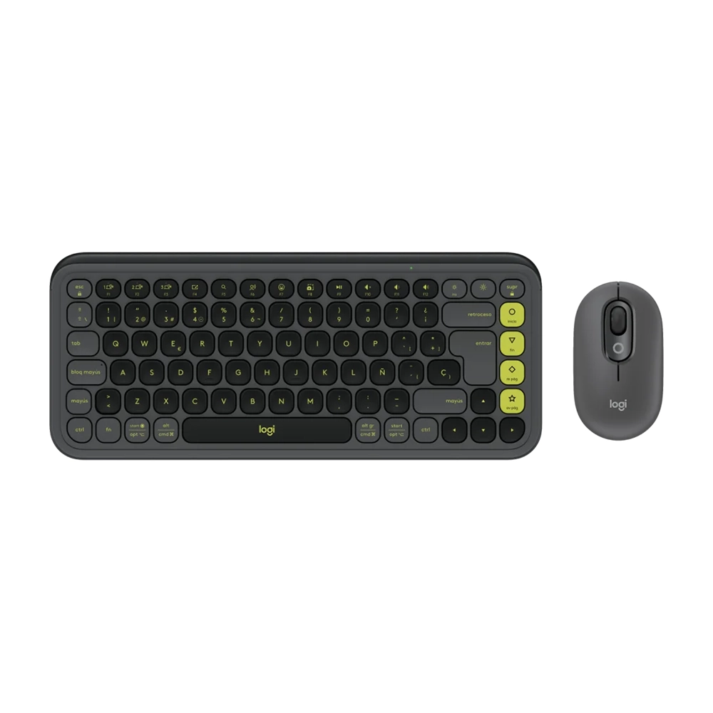 Combo Teclado y Mouse Logitech POP ICON Bluetooth Español Graphite Exclusivo