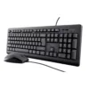 Combo teclado y Mouse Trust primo  alámbrico Negro