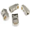 Conector RJ45 Cat 6A FTP Metálico – Pack x10 Unidades, Blindado