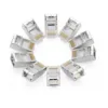 Conector RJ45 Cat 6A FTP Metálico – Pack x10 Unidades, Blindado